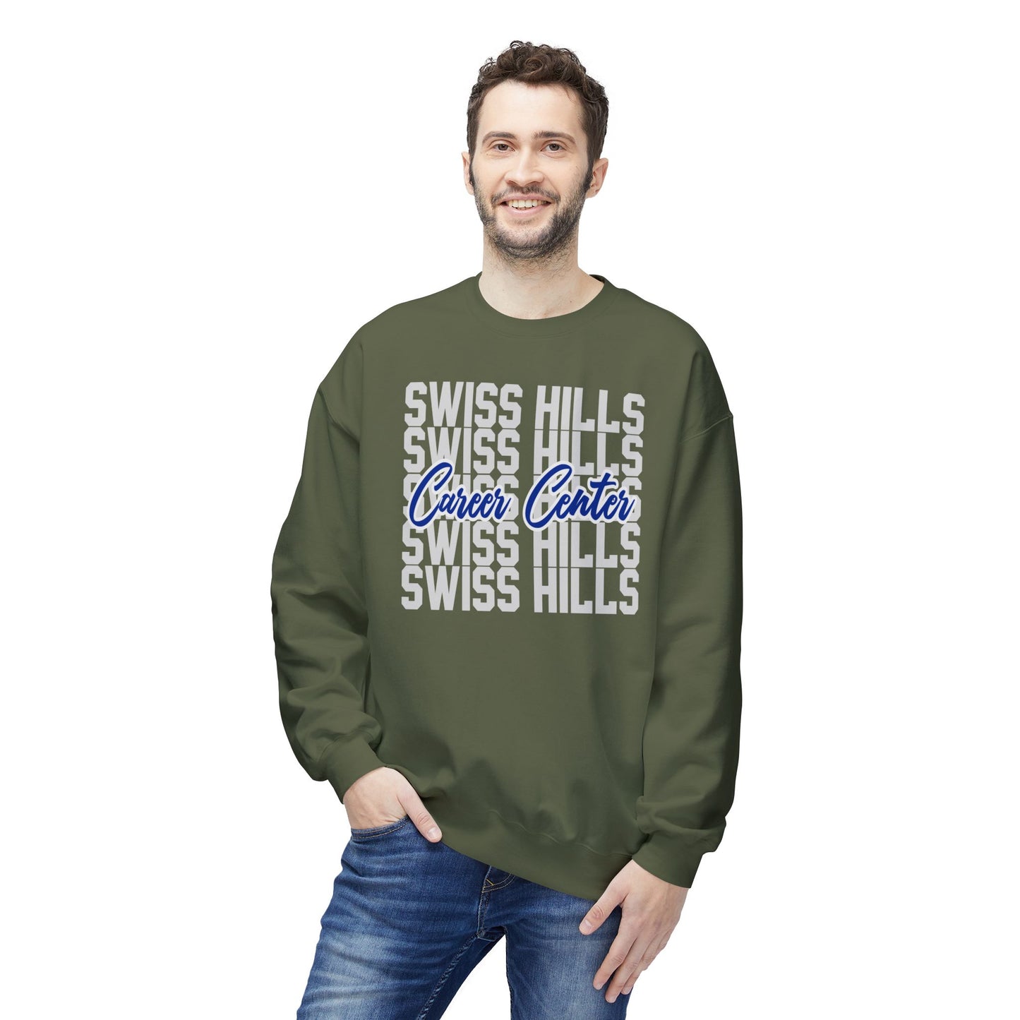 Swiss Hills Stacked Crewneck Sweatshirt