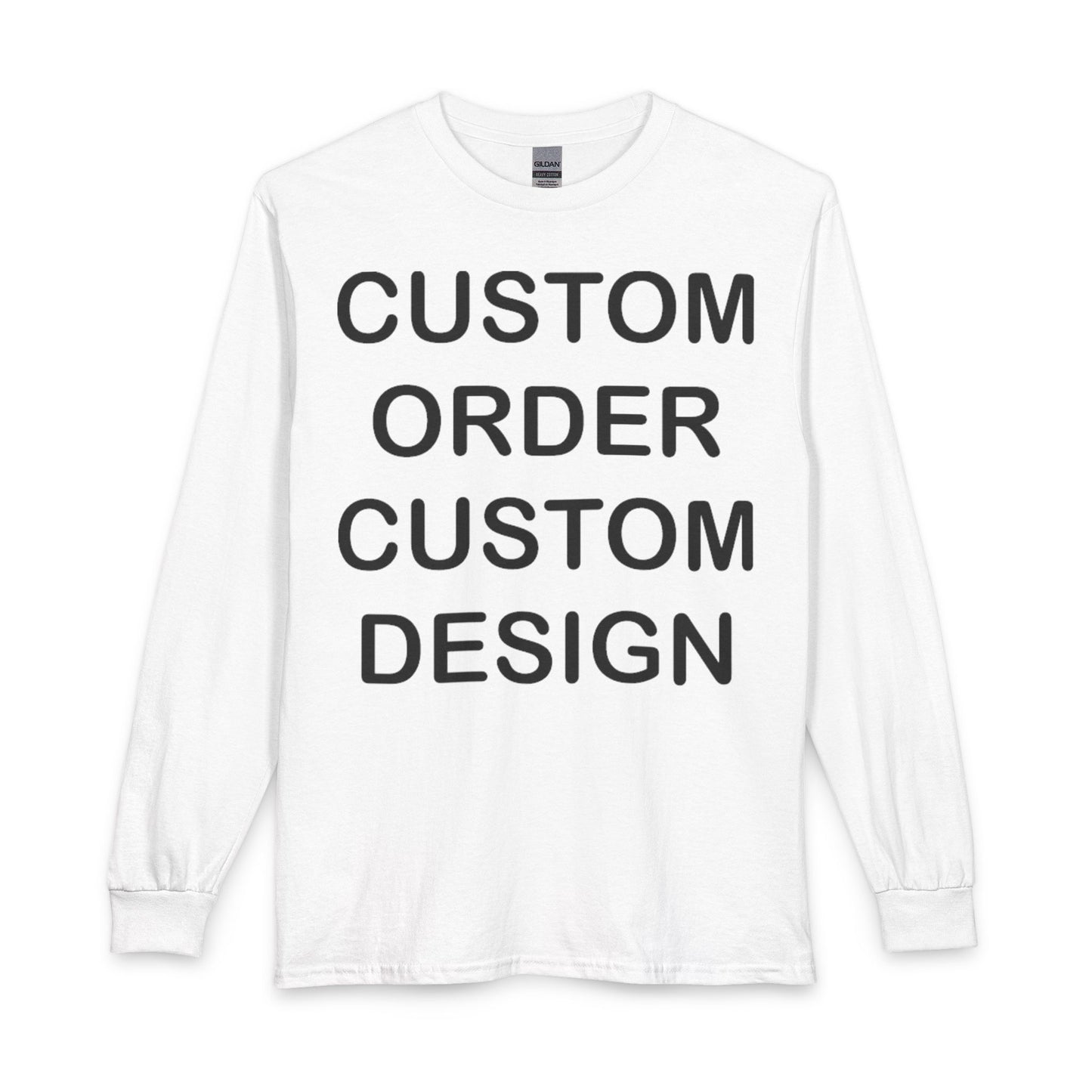 Custom Order Long Sleeve Tee — RHINESTONES