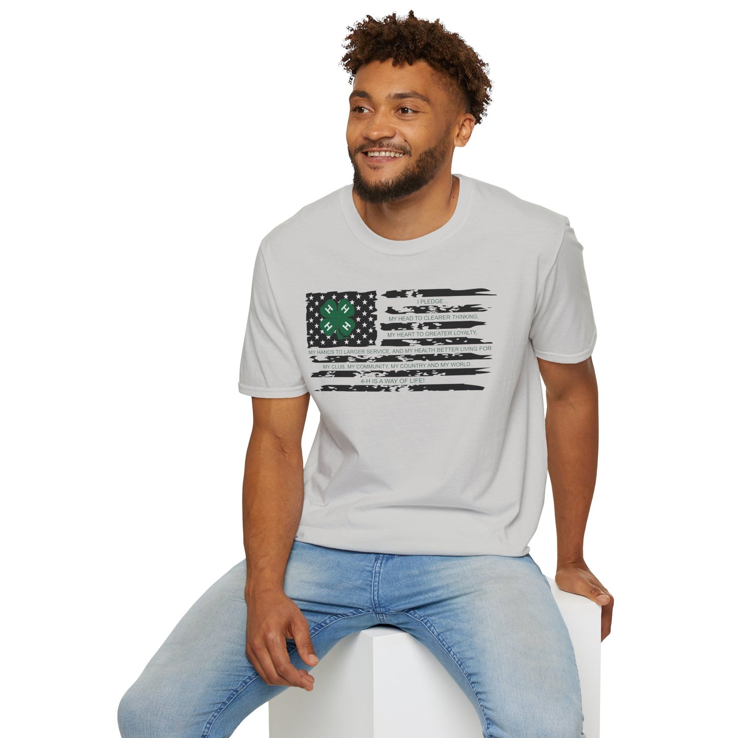 4-H PLEDGE American Flag - Unisex T-Shirt