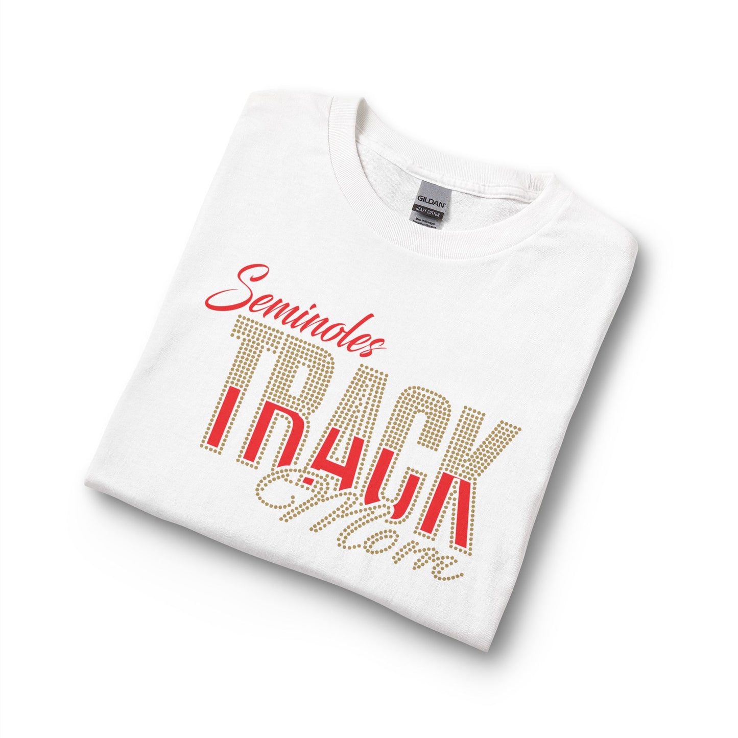 Seminoles Track Mom Long Sleeve Tee - Rhinestones & Glitter Vinyl