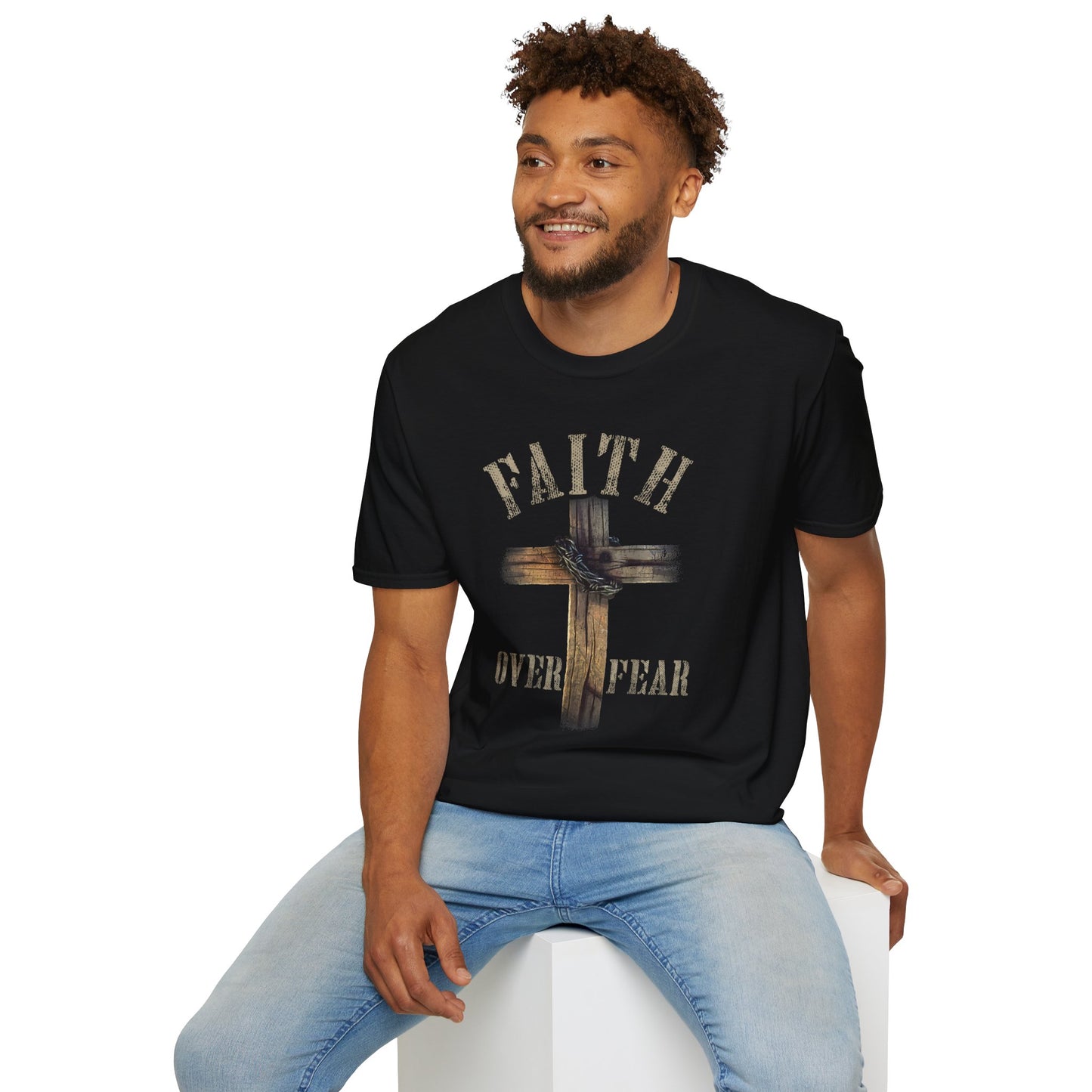 Faith Over Fear American Flag 2 T-Shirt