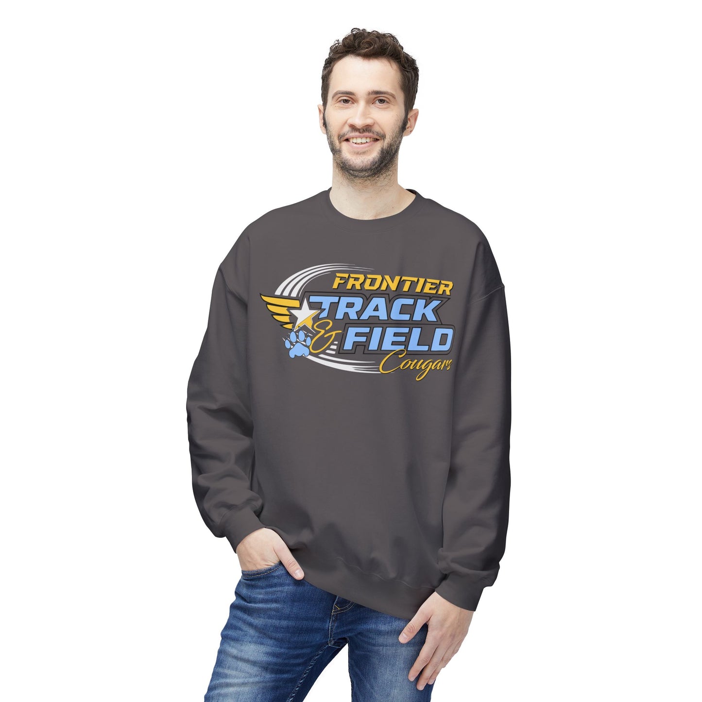 Frontier Cougars Track & Field Crewneck Sweatshirt