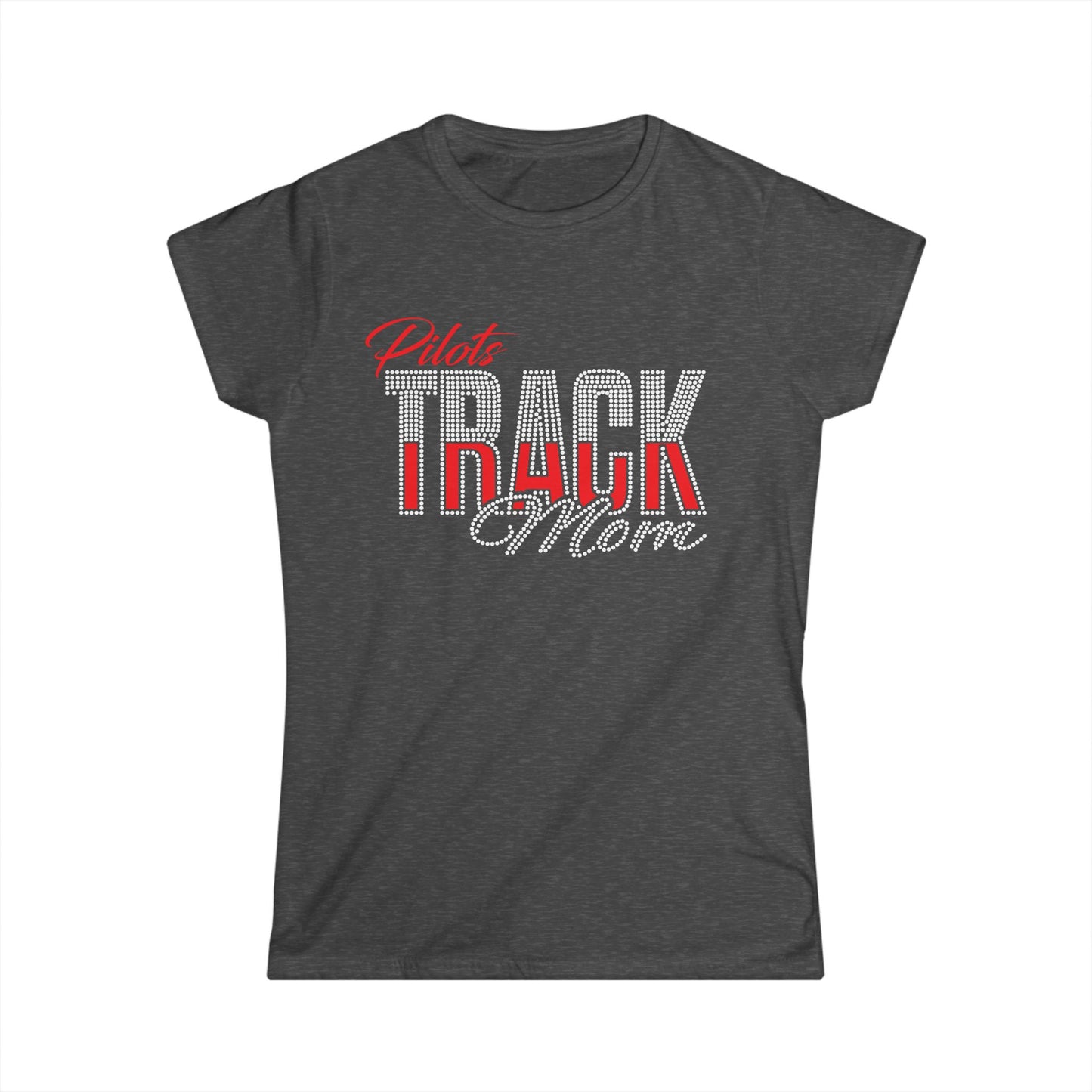 River Track Mom T-Shirt — Rhinestones & Glitter