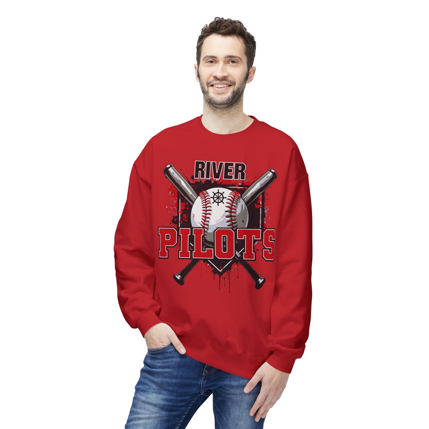 River Baseball 2 Crewneck Sweatshirt