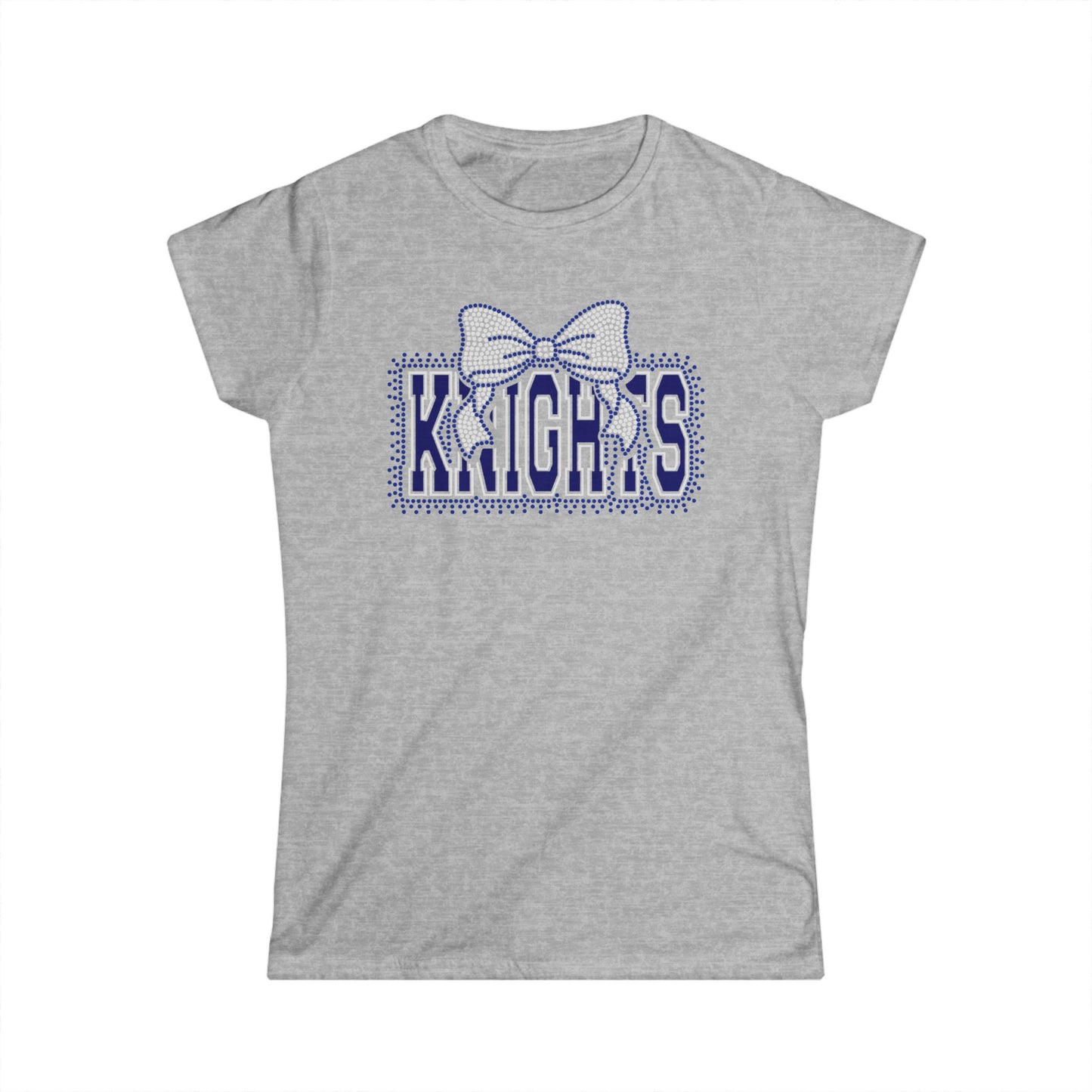 Women's Knights Bow T-Shirt (Rhinestone / Glitter Vinyl)
