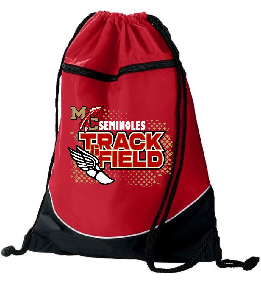 Tri-Color Drawstring Backpack