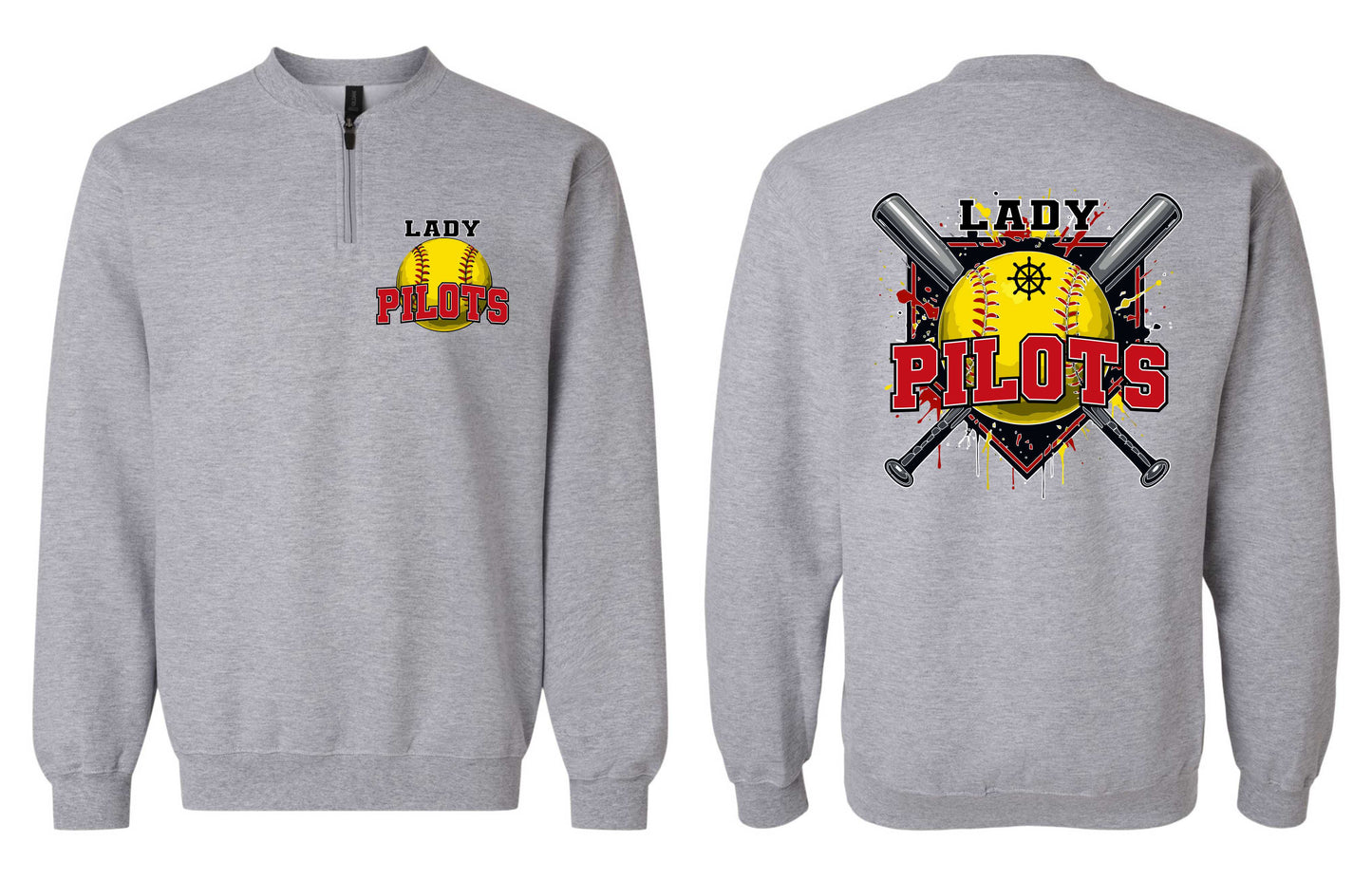 River Softball 1/4 Zip Pullover