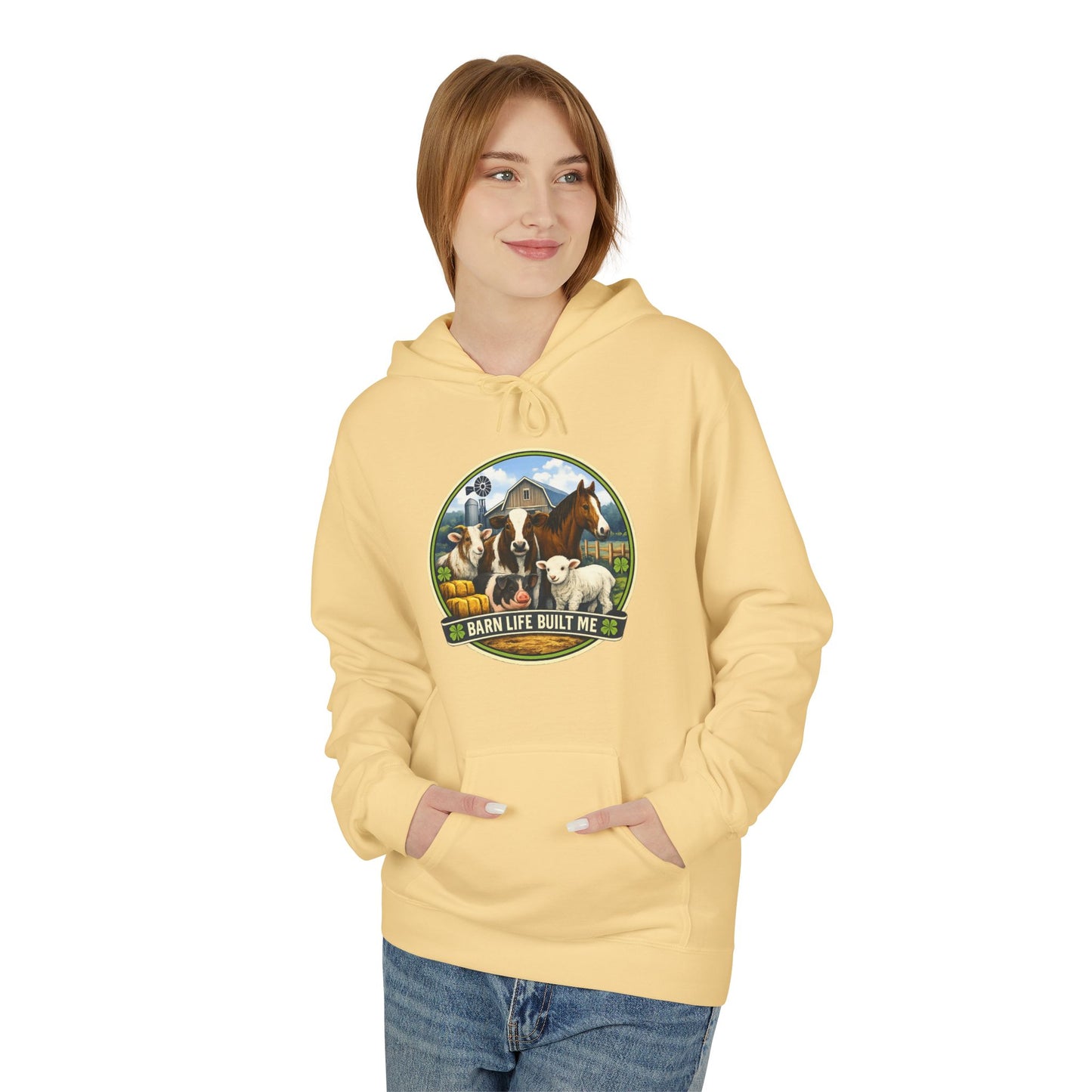 BARN LIFE BUILT ME - Large Animals - Hoodie