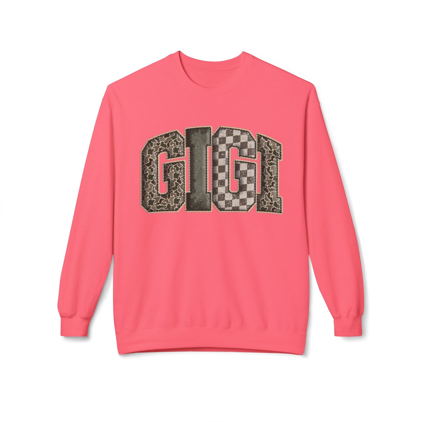 GIGI Camo Crewneck Sweatshirt