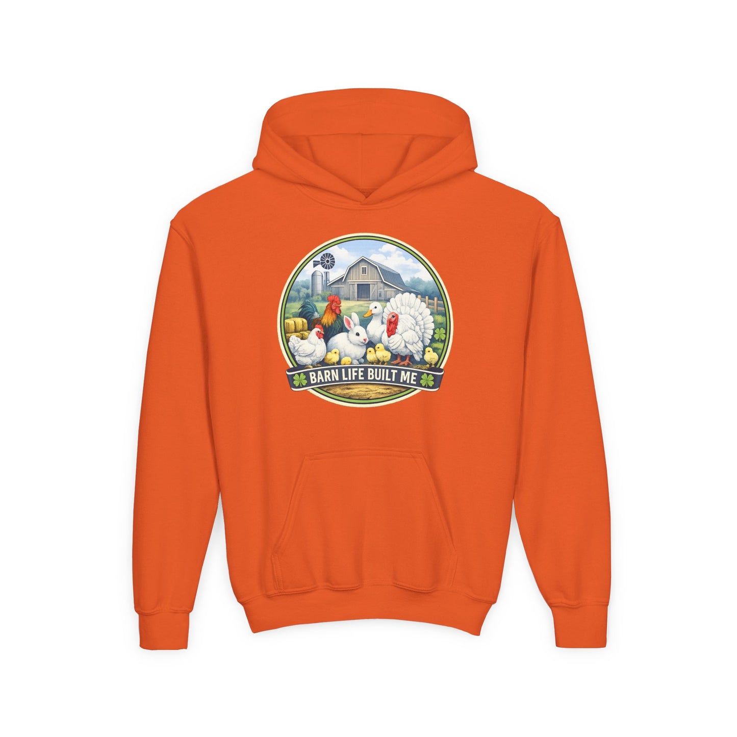 BARN LIFE BUILT ME - Small Animals - Youth Hoodie