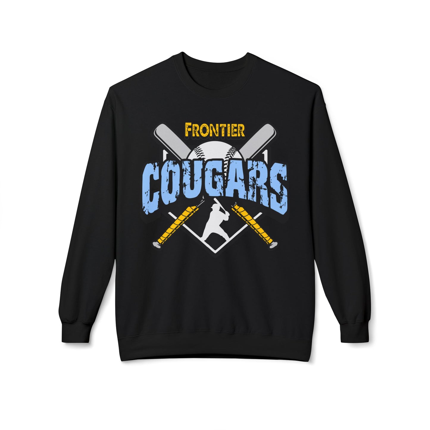 Frontier Cougars Baseball 2 Crewneck Sweatshirt