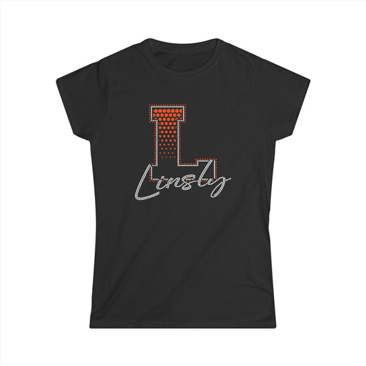 Linsly Women's Tee — RHINESTONE & GLITTER DESIGN!