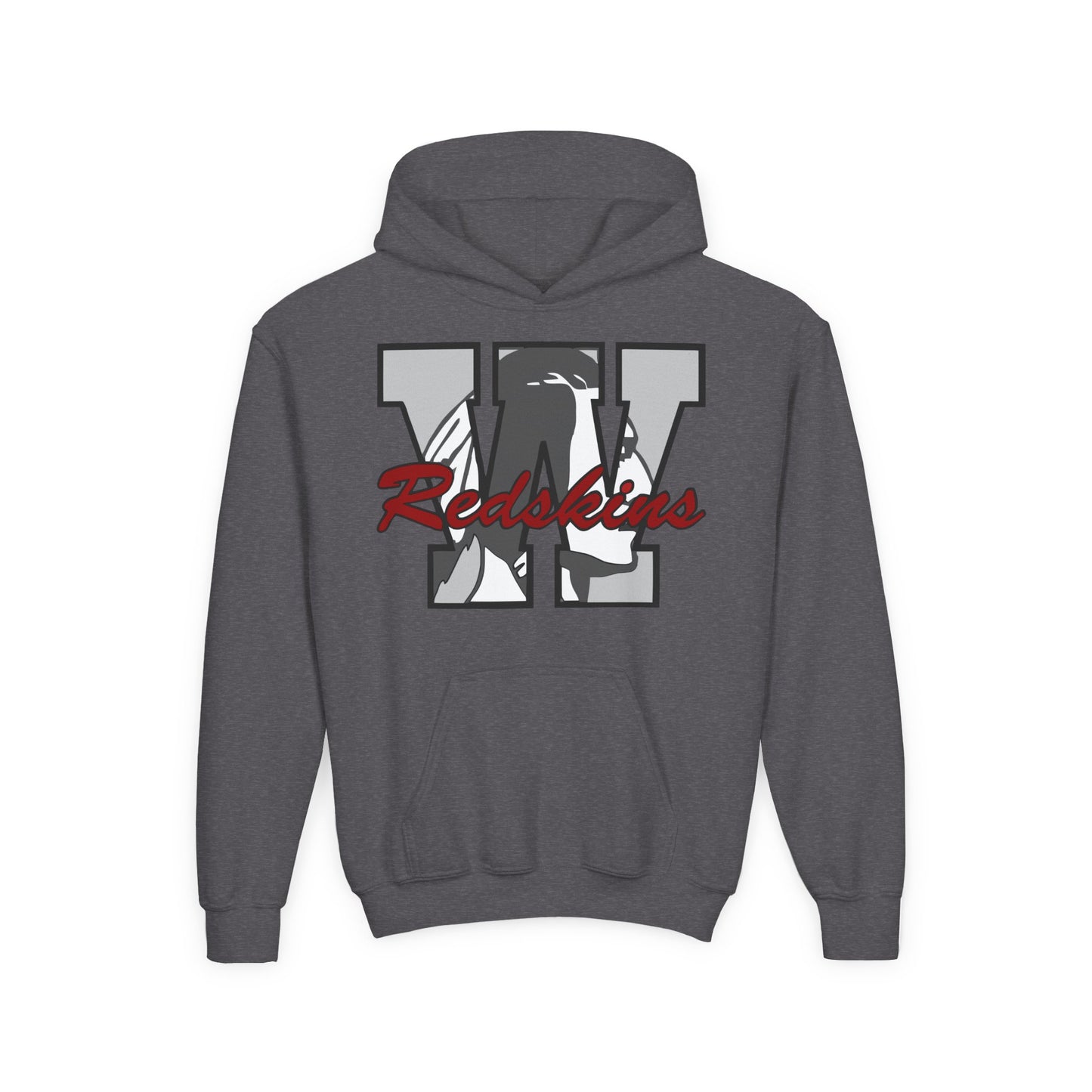 Woodsfield Redskins Letter Youth Hoodie