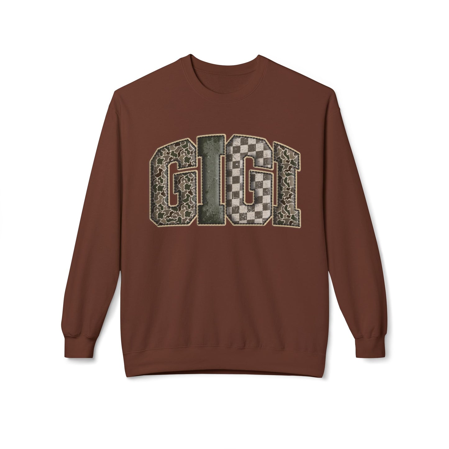 GIGI Camo Crewneck Sweatshirt