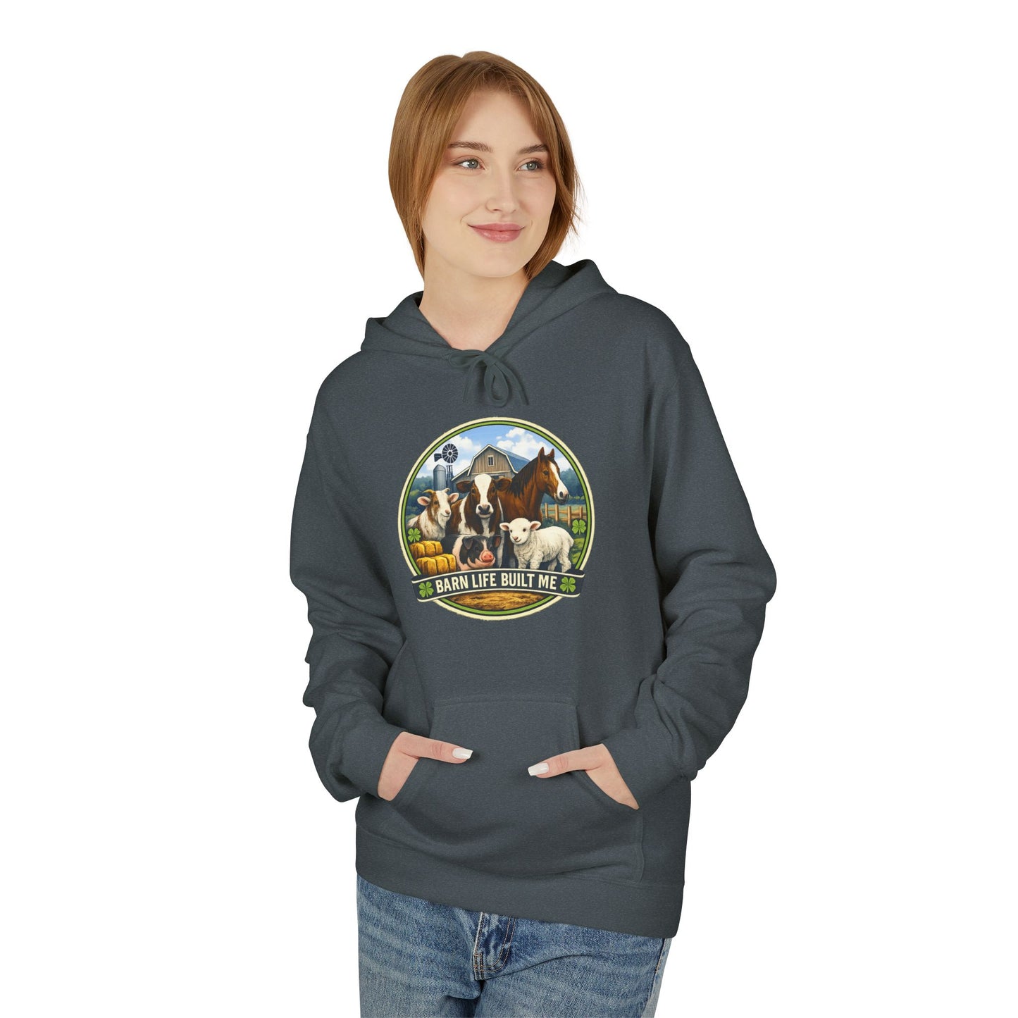 BARN LIFE BUILT ME - Large Animals - Hoodie