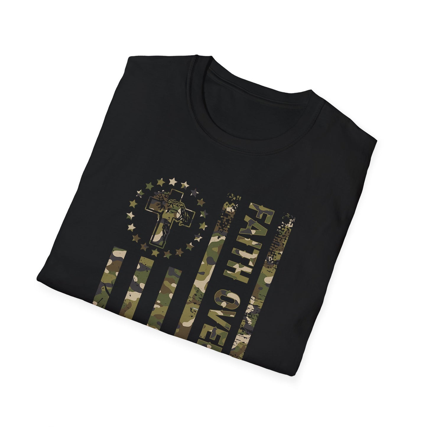 Faith Over Fear American Flag 4 T-Shirt