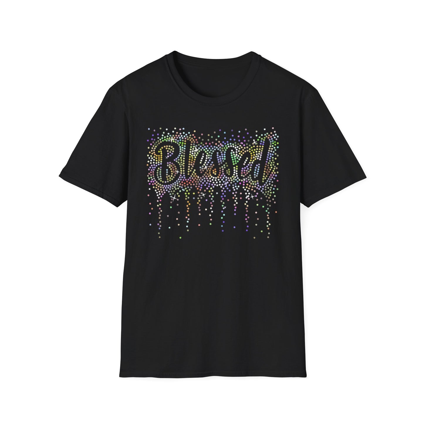 BLESSED - Holographic Rhinestones