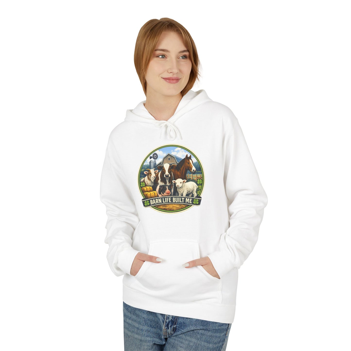 BARN LIFE BUILT ME - Large Animals - Hoodie