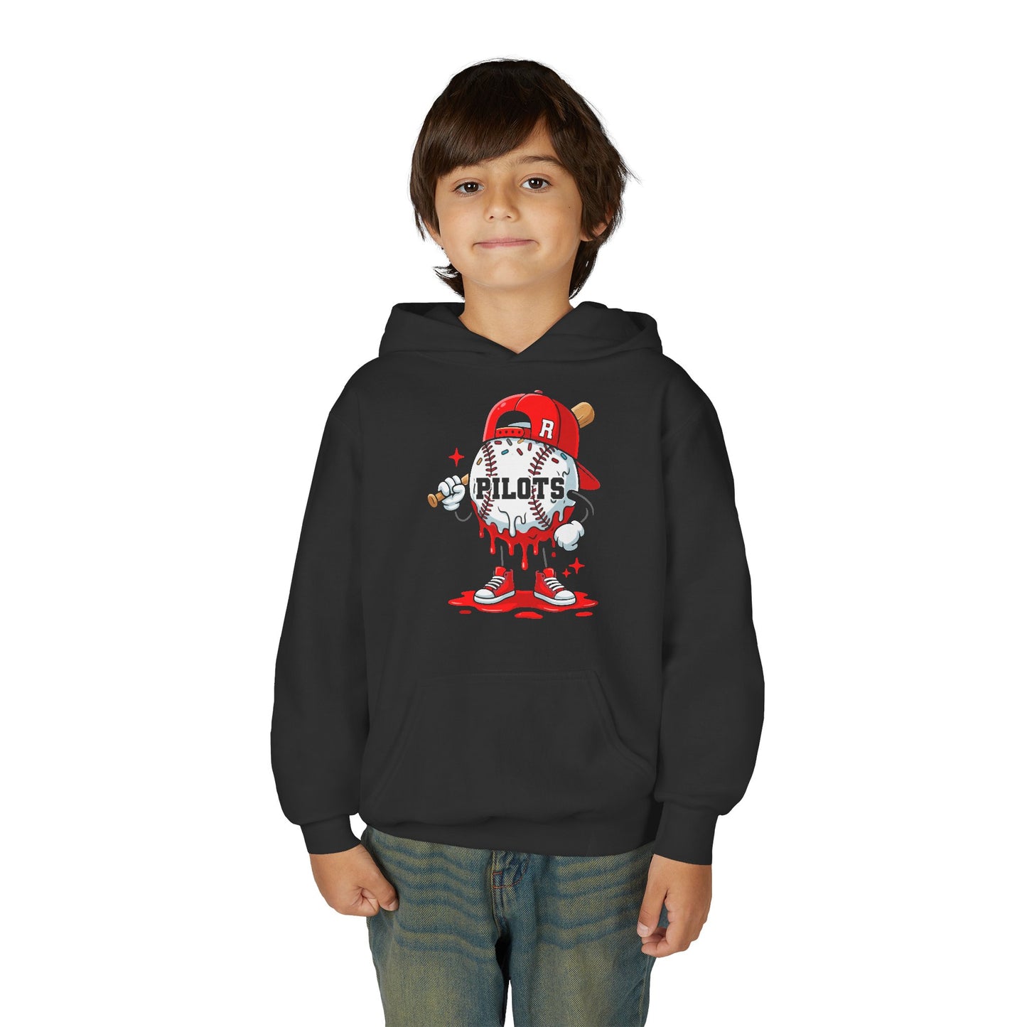 Pilots Baseball Man Youth Hoodie