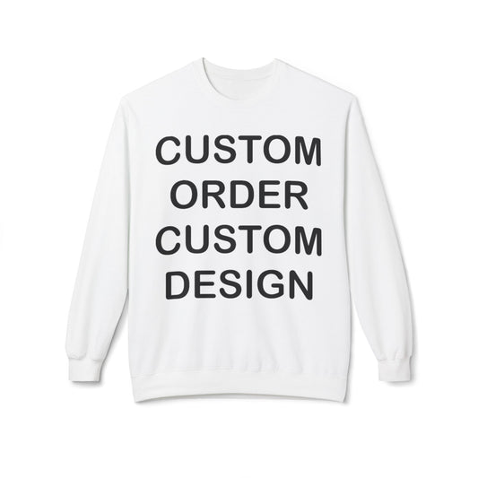 Custom Order Crewneck Sweatshirt — RHINESTONES