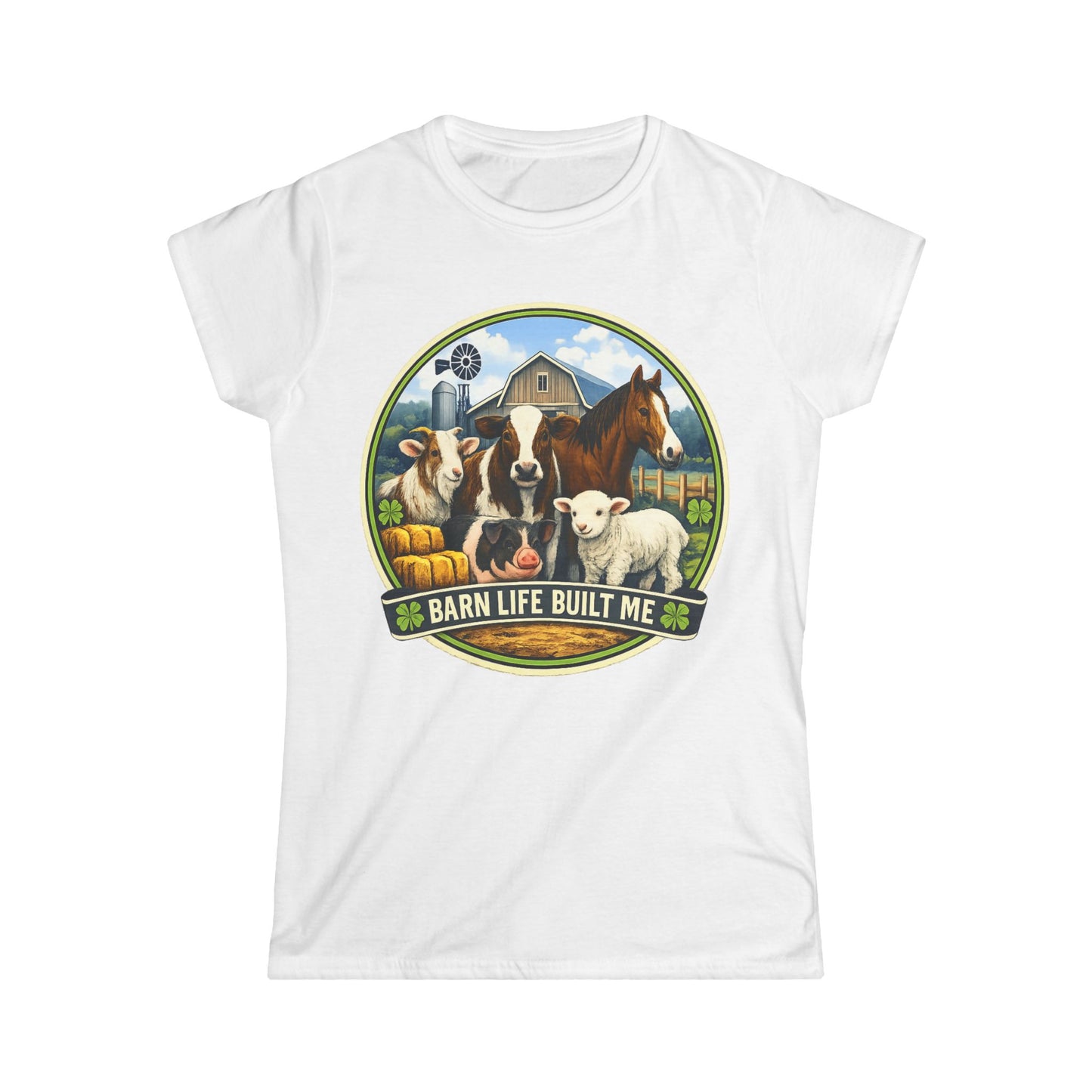 BARN LIFE BUILT ME- Large Animals - Women's T-Shirt