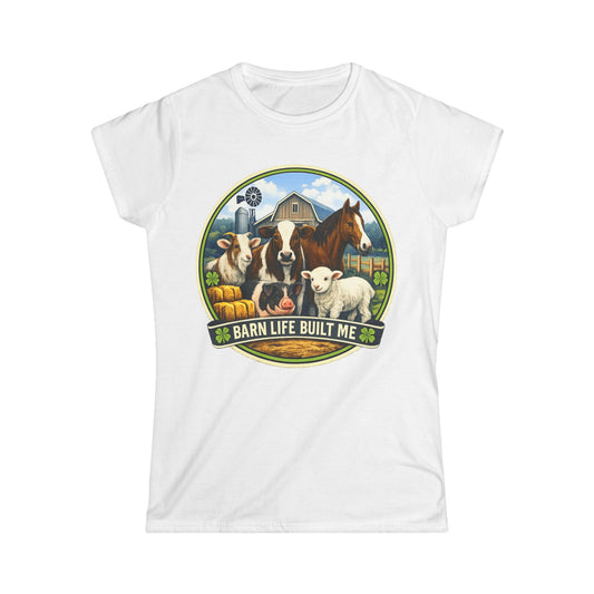 BARN LIFE BUILT ME- Large Animals - Women's T-Shirt