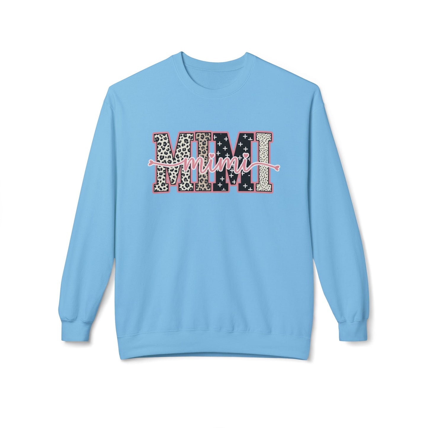 MIMI Leopard Floral Crewneck Sweatshirt