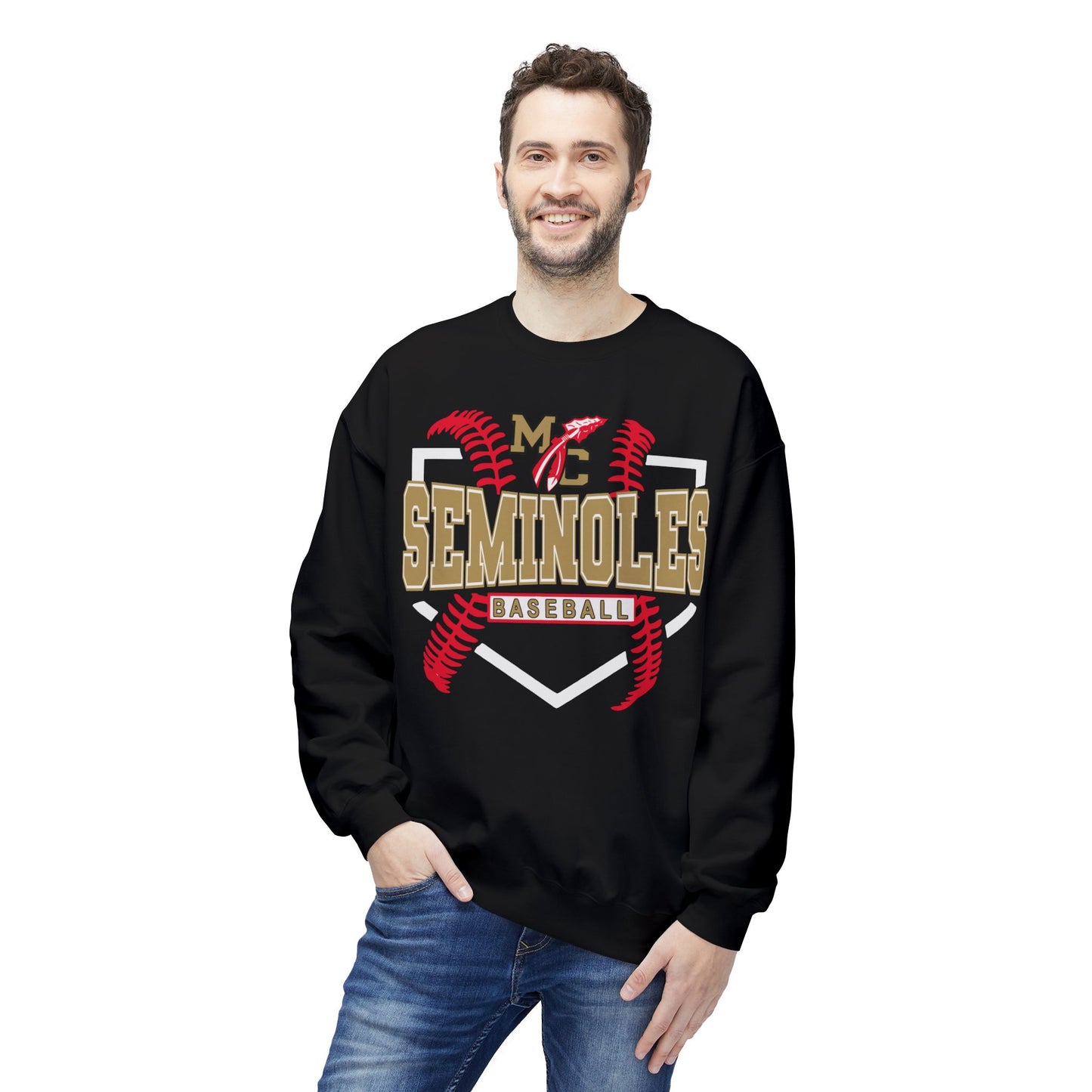 MC Seminoles Baseball 2 Crewneck Sweatshirt