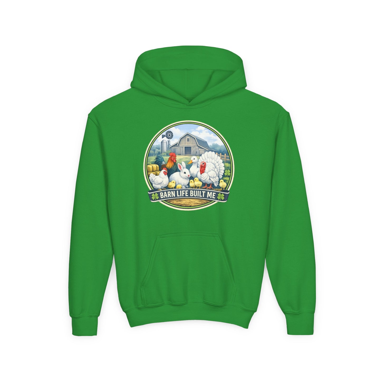 BARN LIFE BUILT ME - Small Animals - Youth Hoodie