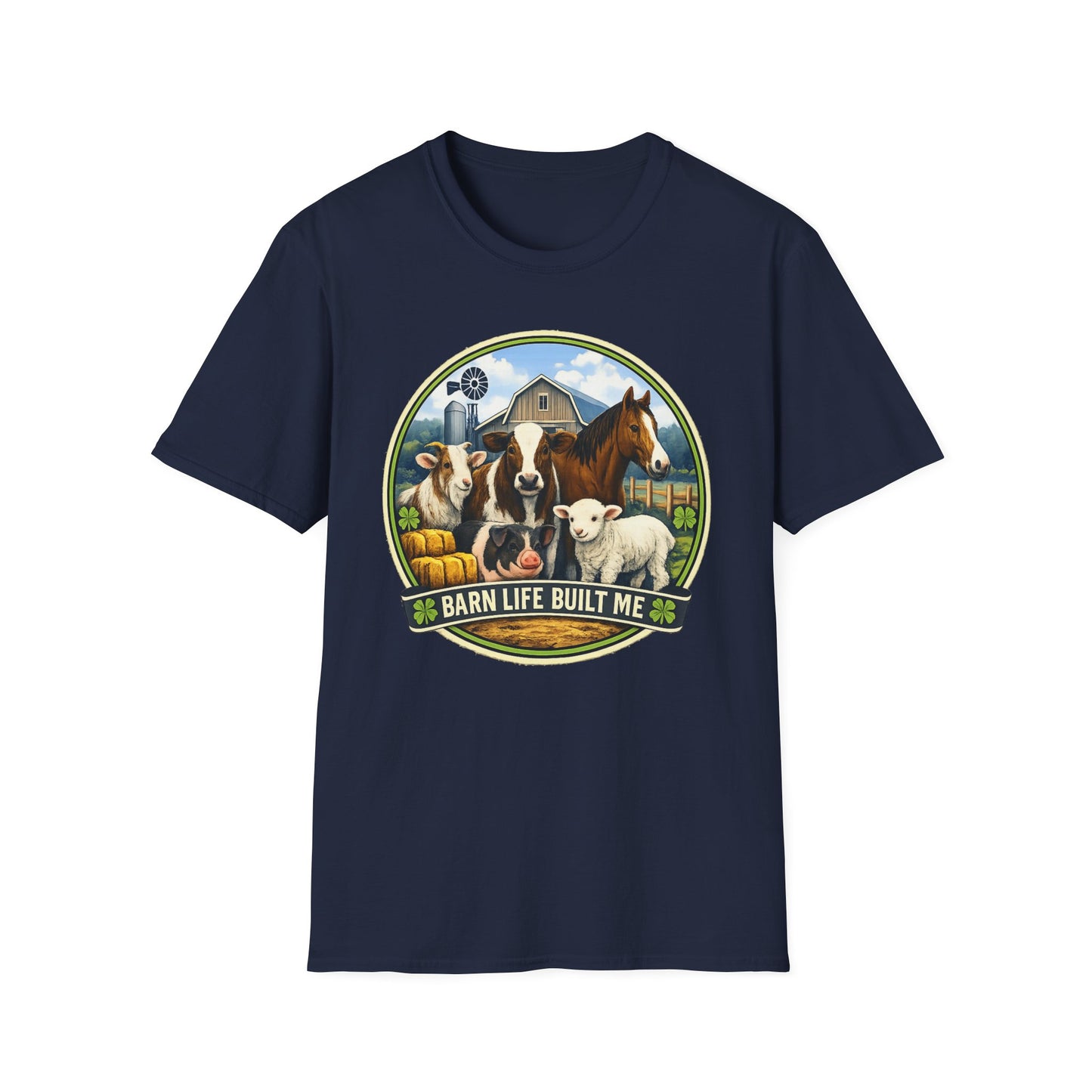 BARN LIFE BUILT ME - Large Animals - Unisex T-Shirt