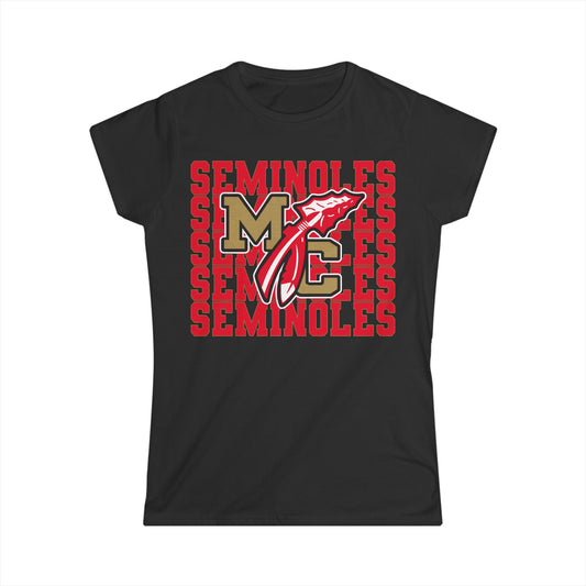 MC Seminoles Women's Tee — Black