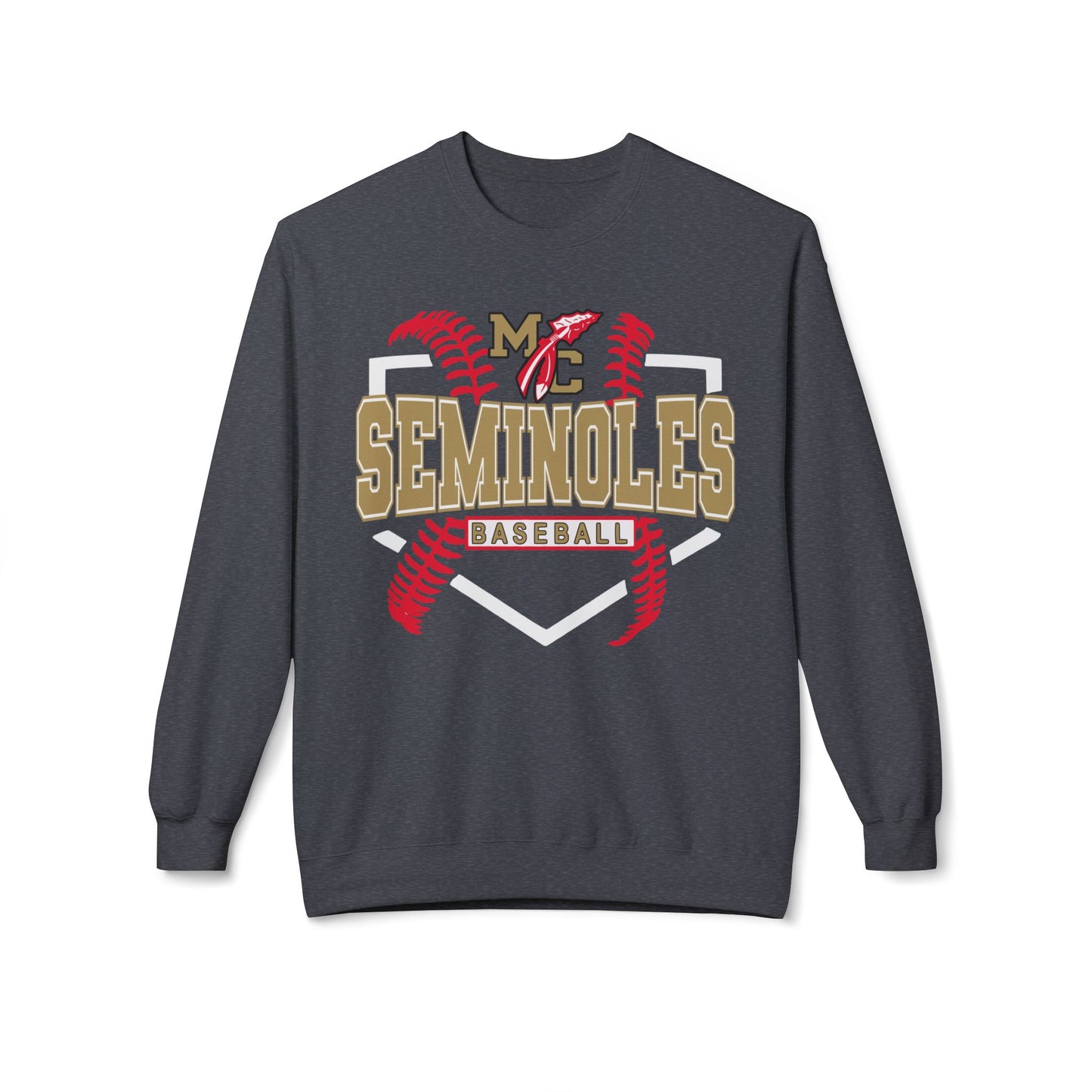 MC Seminoles Baseball 2 Crewneck Sweatshirt