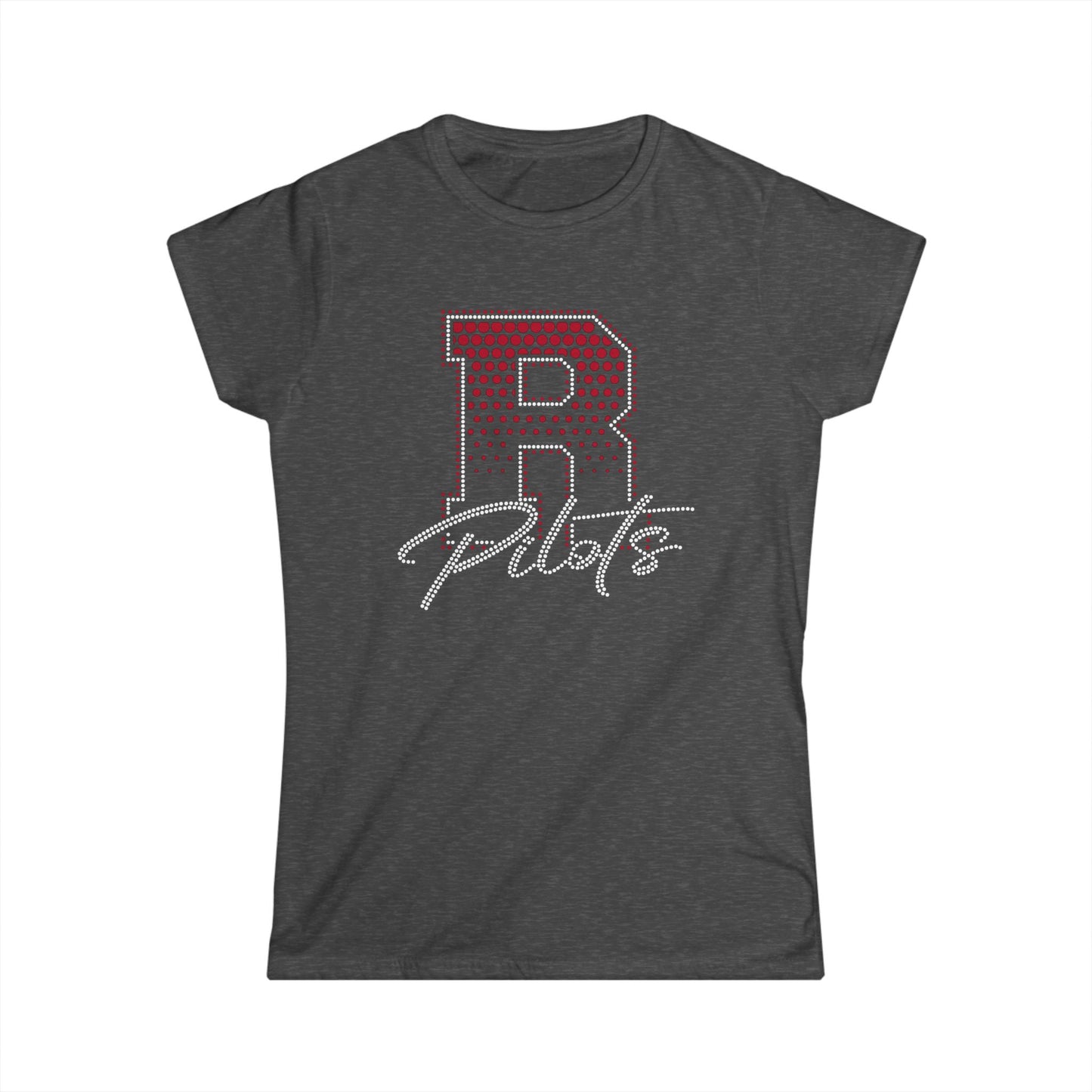 River Pilots Women's Tee — RHINESTONE R & GLITTER DESIGN!