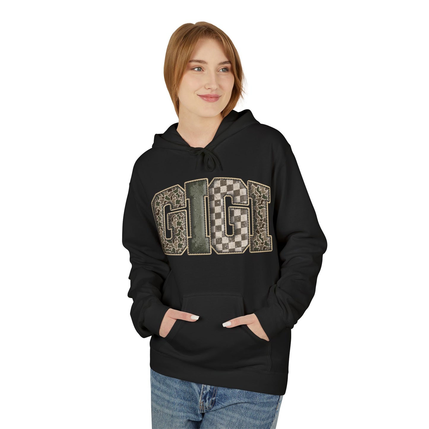 GIGI Camo Print Hoodie