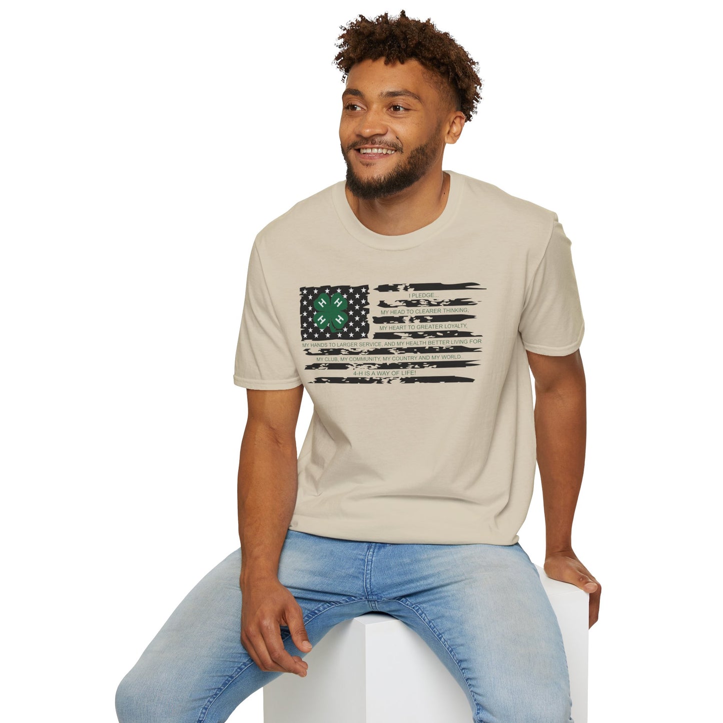 4-H PLEDGE American Flag - Unisex T-Shirt