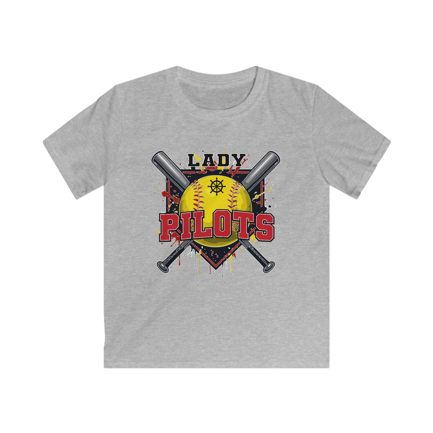River Lady Pilots Softball 2 Youth Tee