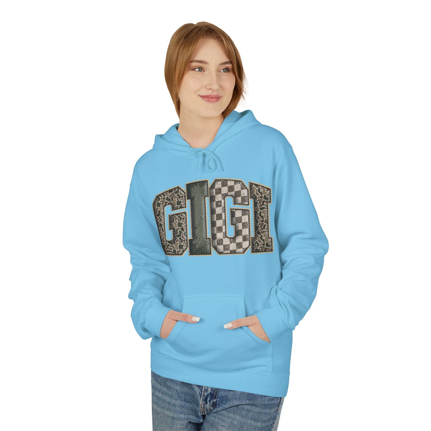 GIGI Camo Print Hoodie