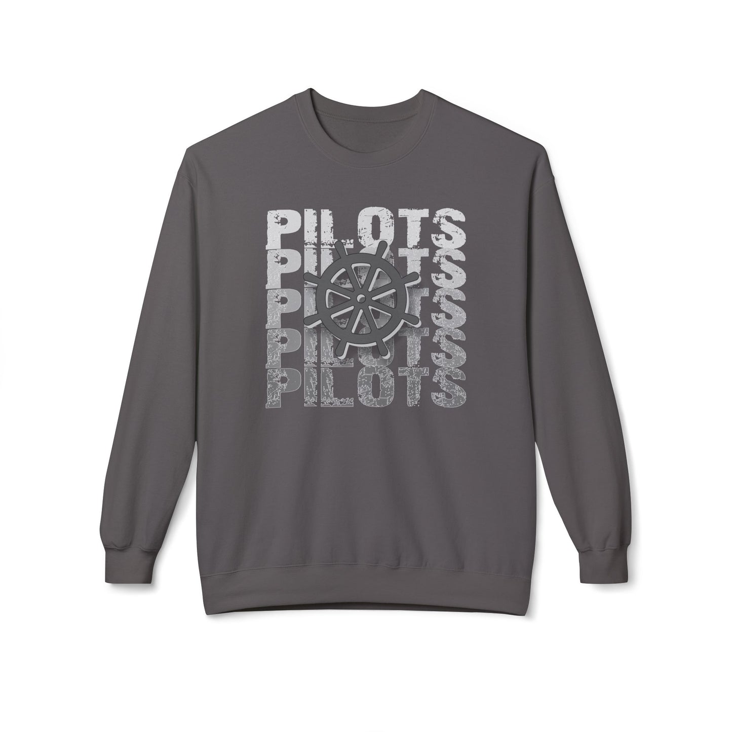 Pilots Stacked Wheel Crewneck Sweatshirt