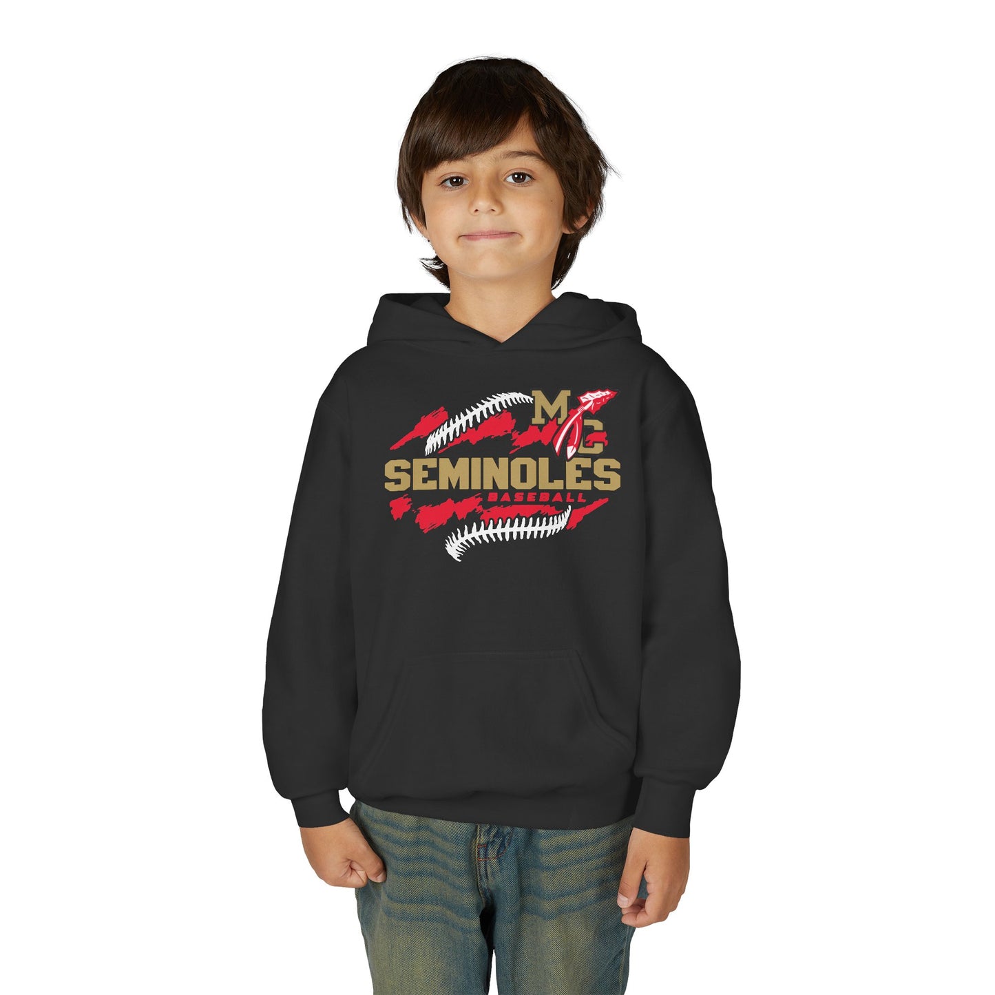 MC Seminoles Baseball 1 Youth Hoodie