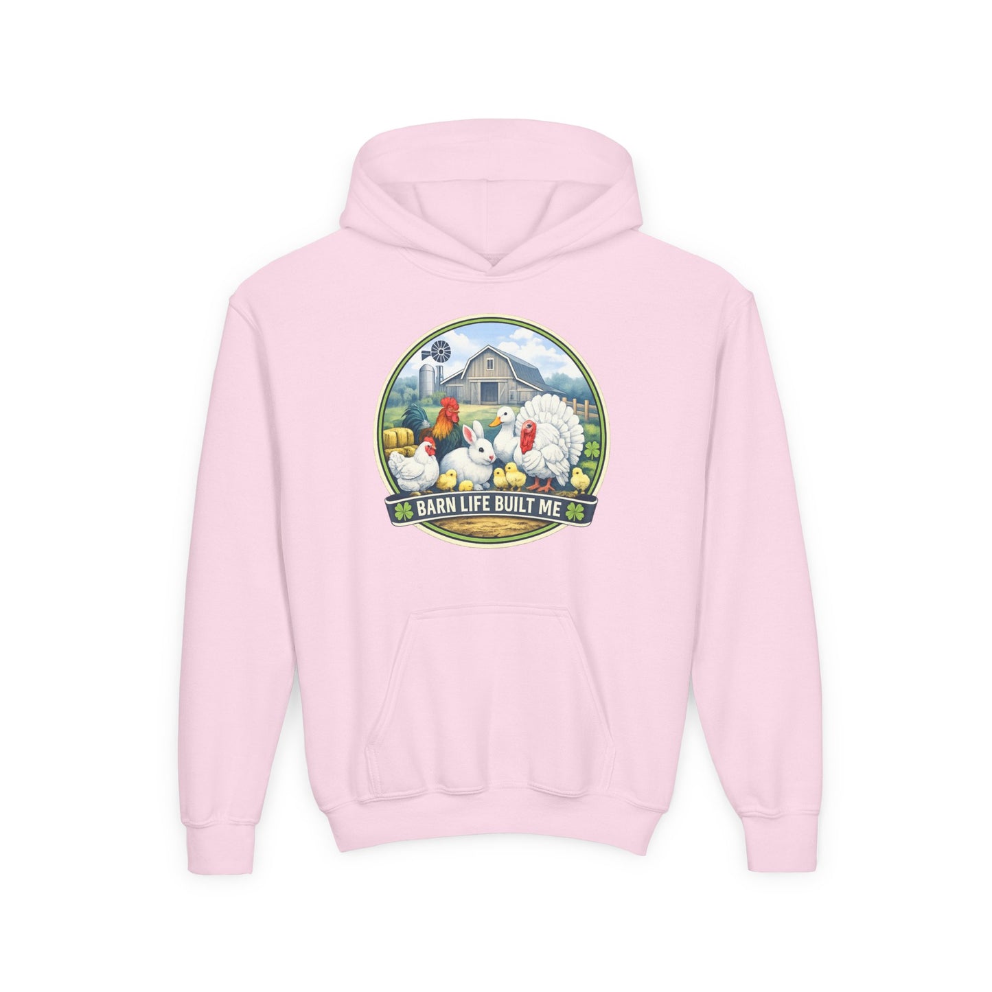 BARN LIFE BUILT ME - Small Animals - Youth Hoodie