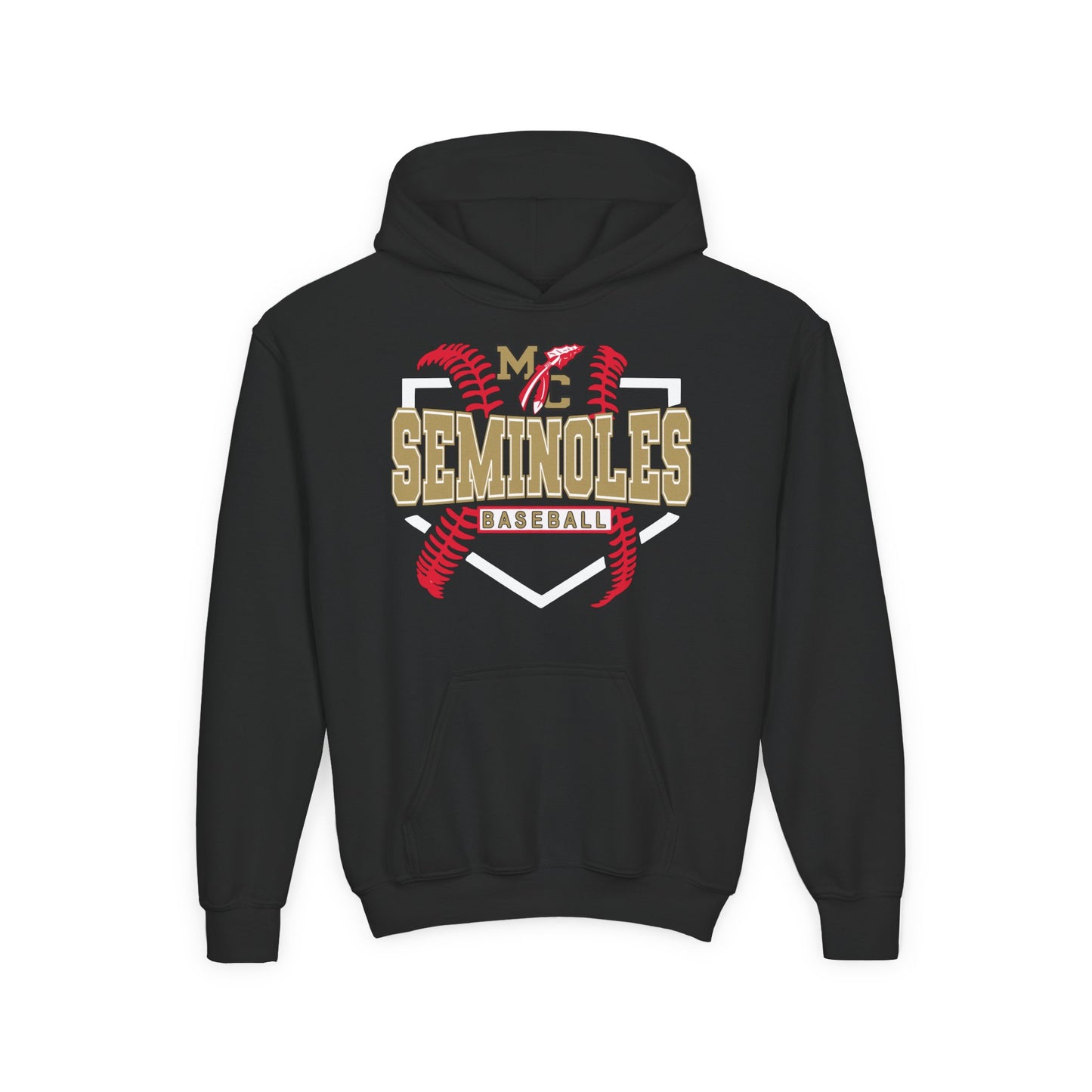 MC Seminoles Baseball 2 Youth Hoodie