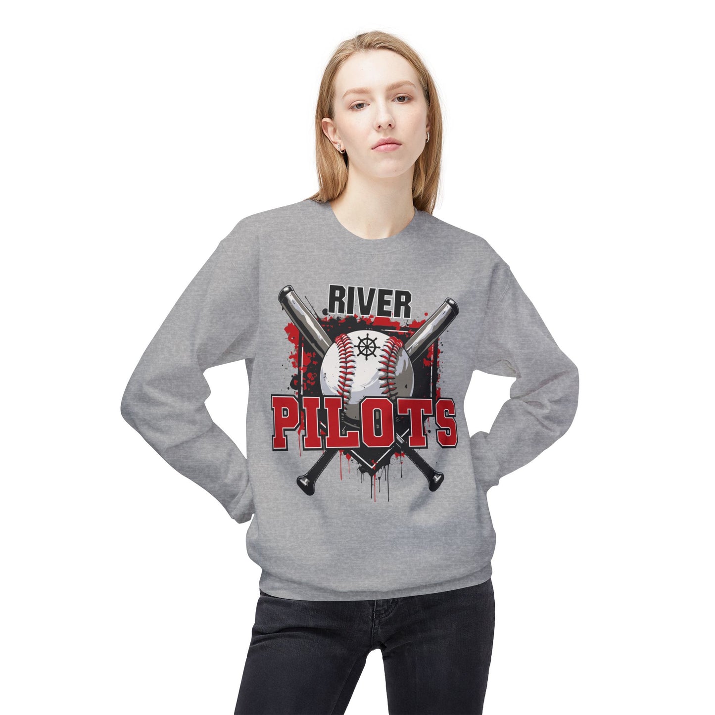 River Baseball 2 Crewneck Sweatshirt