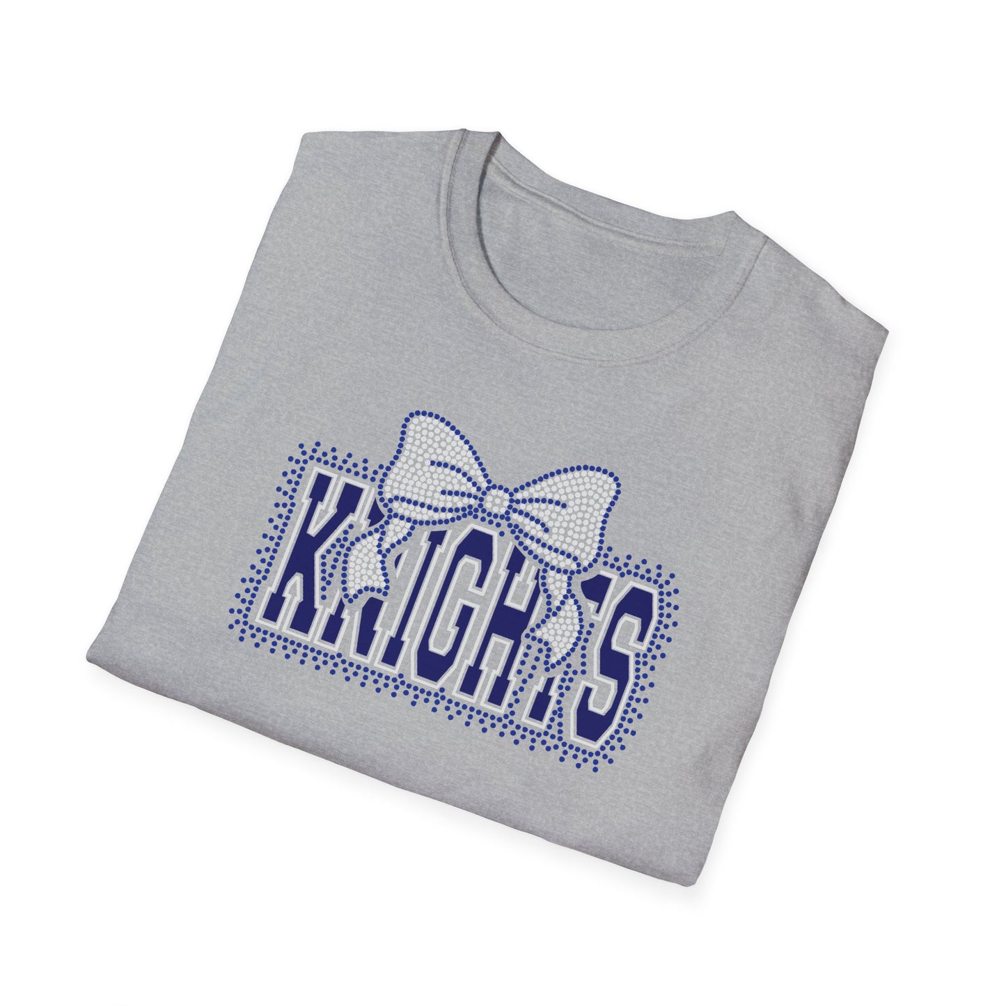 Unisex Knights Bow Logo T-Shirt – (Rhinestones / Glitter Vinyl)