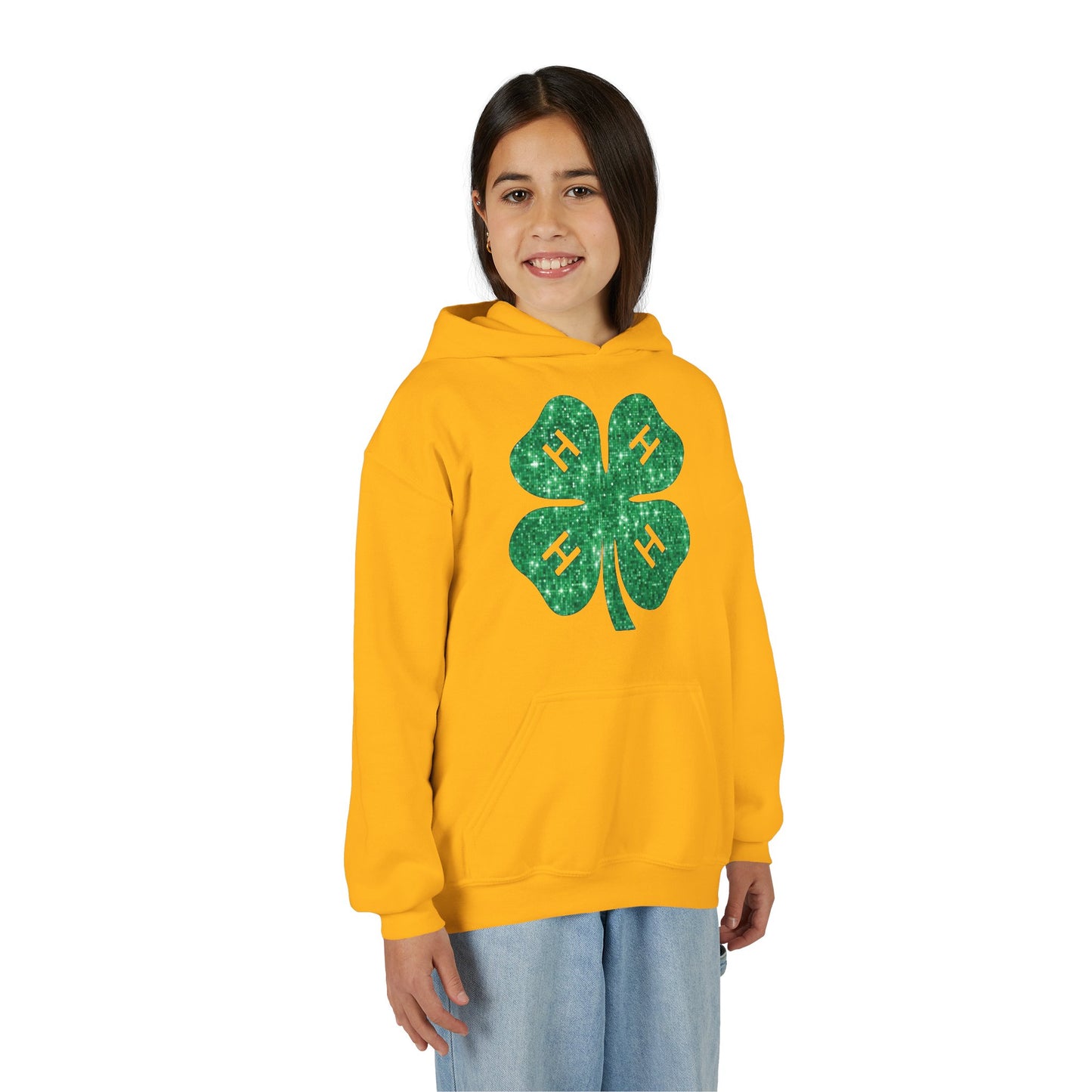 4-H GLITTER - Youth Hoodie