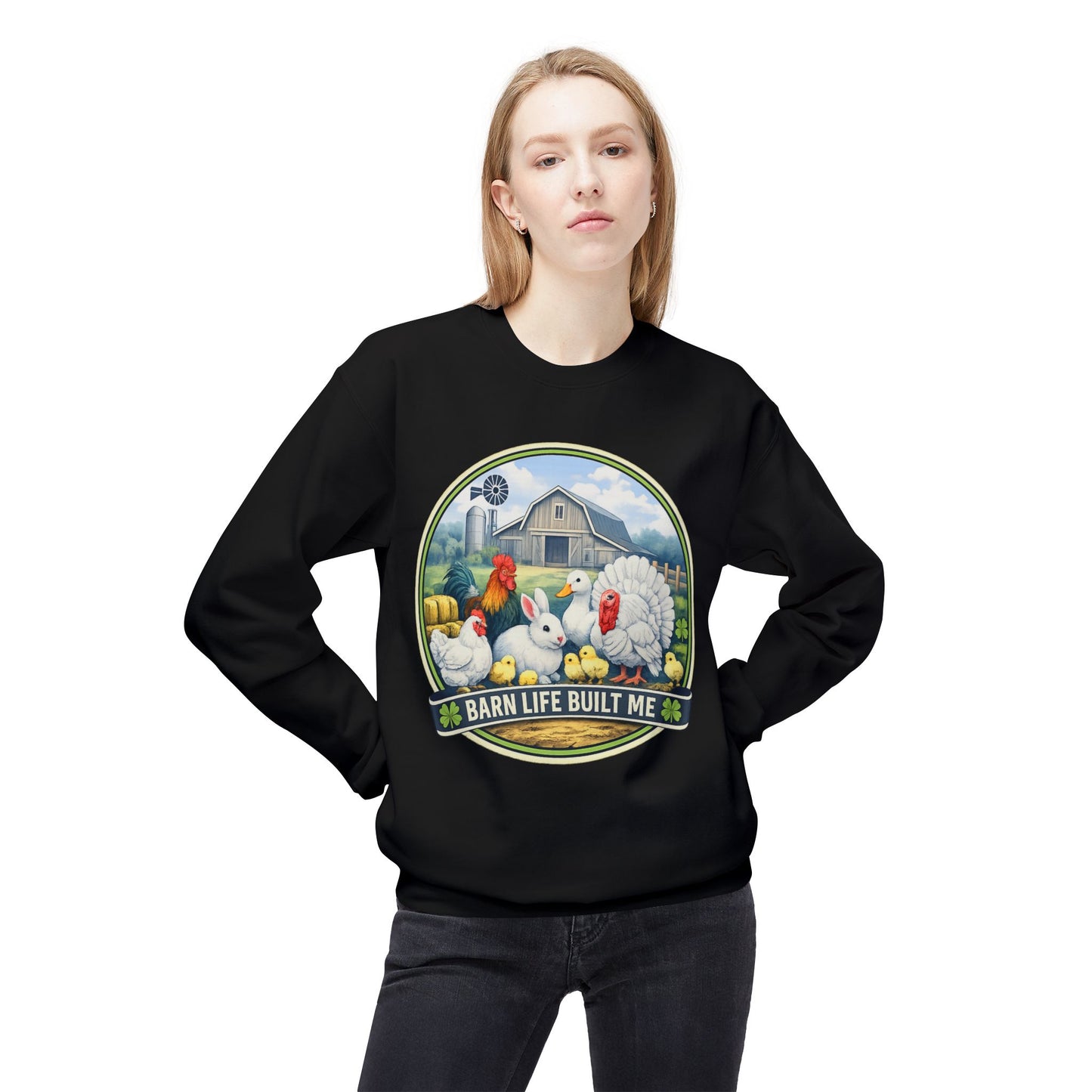 BARN LIFE BUILT ME - Small Animals - Crewneck Sweatshirt