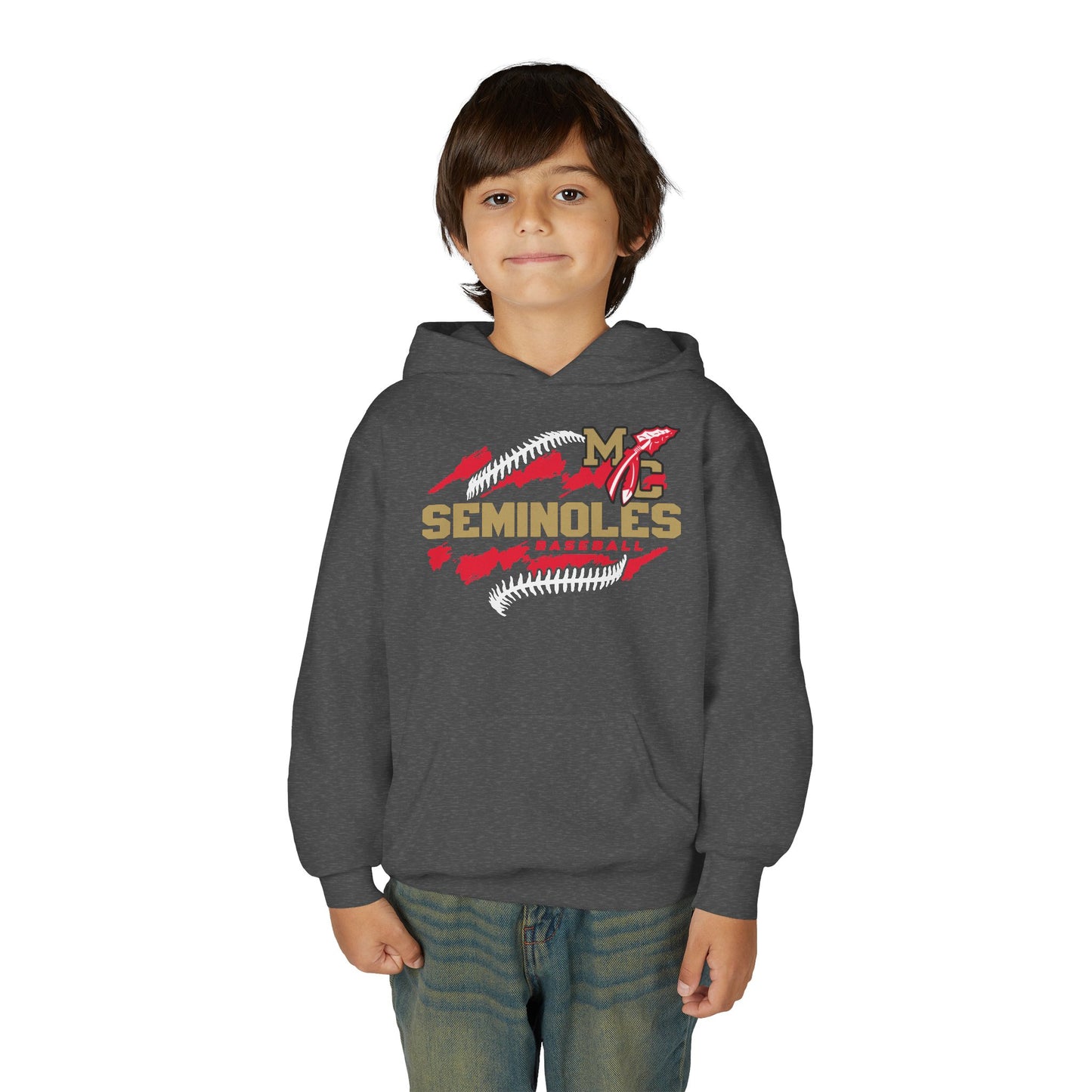 MC Seminoles Baseball 1 Youth Hoodie