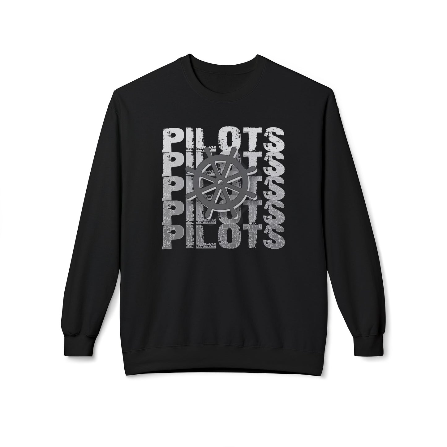 Pilots Stacked Wheel Crewneck Sweatshirt