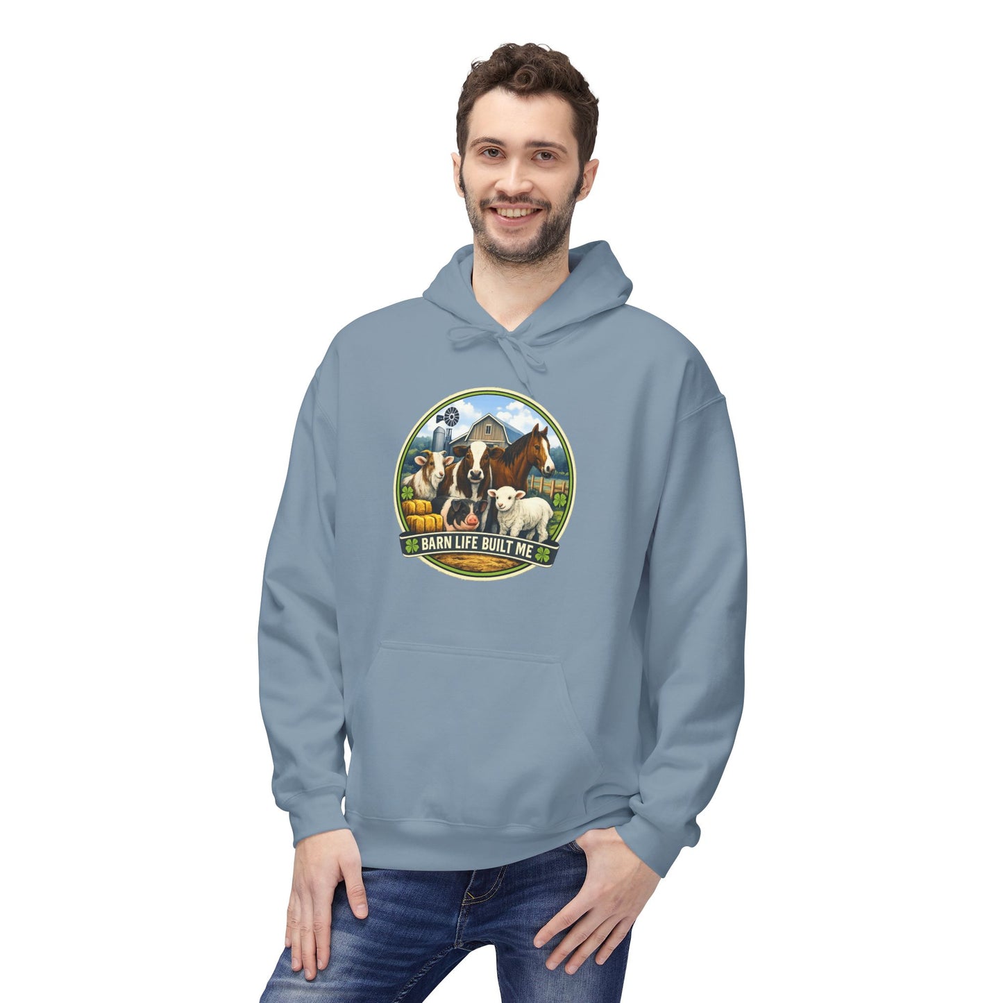 BARN LIFE BUILT ME - Large Animals - Hoodie