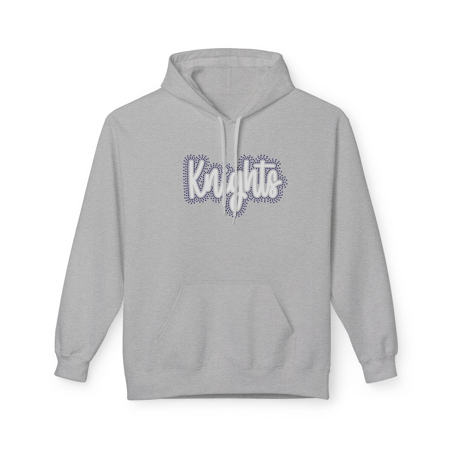 Knights Cursive Logo Hoodie — Rhinestone/Glitter Vinyl