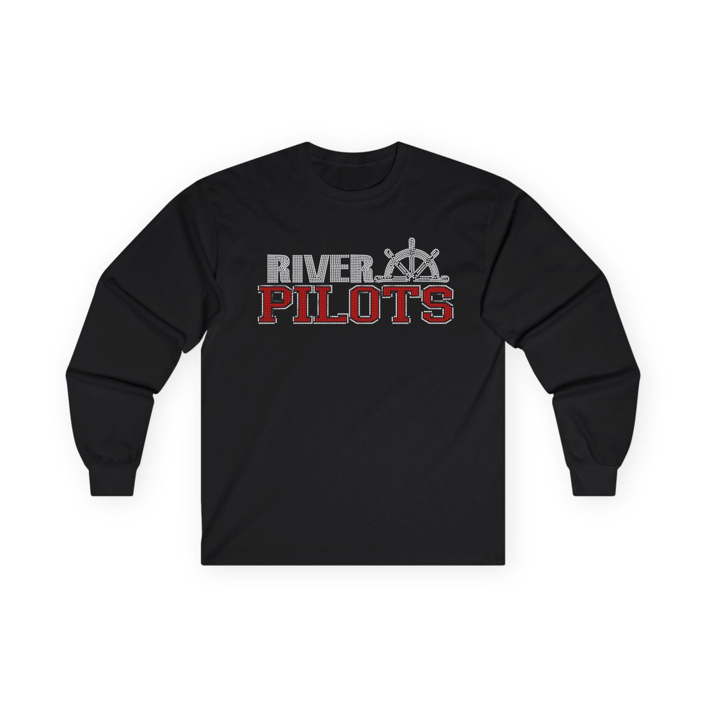 River Pilots Long Sleeve Tee — RHINESTONE DESIGN!